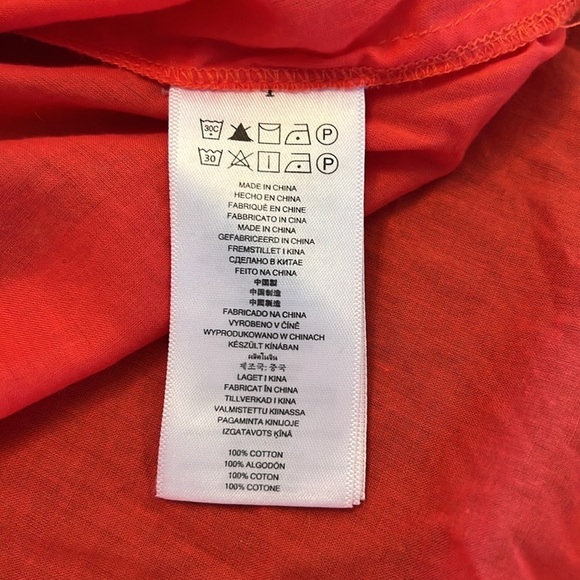 Michael Kors coral cotton blouse M EUC - Picture 11 of 11